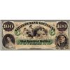 Image 1 : 1800's $100 Citizens Bank of Louisiana Obsolete Bank Note