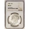 Image 1 : 1882 $1 Morgan Silver Dollar Coin NGC MS63