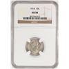 Image 1 : 1914 Barber Dime Coin NGC AU58