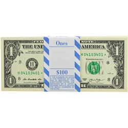 Pack of (100) Consecutive 2013 $1 Federal Reserve STAR Notes St. Louis