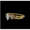 0.53 ctw Diamond Ring - 14KT Yellow and White Gold
