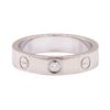Cartier 0.05 ctw Diamond Love Ring - 18KT White Gold