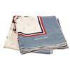 Celine Blue White Silk Horse Racing Scarf