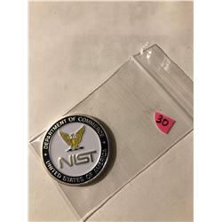 Rare Dept of Commerce USA NAVAL NIST Challange Coin