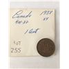 Image 1 : 1938 Canada 1 Cent in Extra Fine Grade