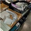 Image 1 : BOX AND BASKET OF ELECTRICAL CONDUIT AND SIEMENS ELECTRICAL BOX COVER