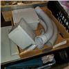 Image 2 : BOX AND BASKET OF ELECTRICAL CONDUIT AND SIEMENS ELECTRICAL BOX COVER