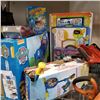 Image 1 : LOT OF KIDS TOYS, PAW PATROL BED, VTECH EASEL