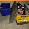 Image 1 : LOT OF METAL SHELF, WEISER PASSAGE SETS, CORDLESS TOOLS AND MORE