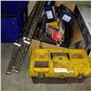 Image 2 : LOT OF METAL SHELF, WEISER PASSAGE SETS, CORDLESS TOOLS AND MORE
