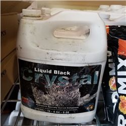 4 LITRE JUG OF LIQUID BLACK CRYSTAL HYDROPONIC SPRAY NUTRIENTS