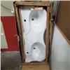 Image 1 : NEW CERAMIC VANITY BASIN, WALL HANGING