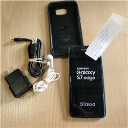 SAMSUNG GALAXY S7 EDGE 32GB WITH OTTERBOX TESTED AND WORKING CRACK IN GLASS BLACKLISTED