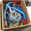 Image 3 : BOX OF BODY GLOVE SWIMMING GOGGLES AND BOX OF PARTY SUPPLIES