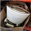 Image 2 : BOX OF NEW PLANTERS, BOX OF PLANTERS, AND FIGURES