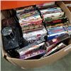 Image 2 : LARGE BOX OF DVDS AND HYLINE PROJECTOR