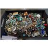 Image 2 : BLACK TRAY FULL OF COSTUME JEWELRY