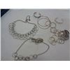 Image 2 : BOX OF VARIOUS RHINESTONE AND SILVER TONE ESTATE JEWELLERY