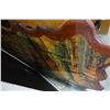Image 7 : LOT OF NEW CANVASES, CORK BOARD, PAINTING, AND BURL PICTURE