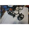 Image 2 : ART DECO BIKE PLANTER AND OTHER METAL ART DECO BIKE W/ LEATHER WALL ART