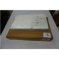 2 MARBLE CUTTING BOARDS