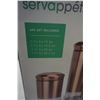 Image 2 : NEW SERVA PETIT 4PC COPPER AND GLASS CANNISTER SET