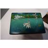 Image 3 : EASTERN LACQUER BOX AND 3 CARVED BOXES ON STAND