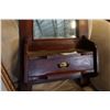 Image 2 : ANTIQUE HALL MIRROR W/ DRAWER