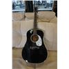 Image 1 : JAGUAR BLACK ACOUSTIC GUITAR