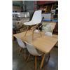 Image 1 : LARGE SOLID WOODEN CHOCOCOO TABLE W/ 5 DECORATIVE TUB CHAIRS