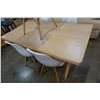 Image 2 : LARGE SOLID WOODEN CHOCOCOO TABLE W/ 5 DECORATIVE TUB CHAIRS