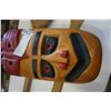 Image 2 : 2 WOOD PADDLES AND CARVED MASK