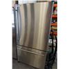 Image 1 : STAINLESS STEEL JENN-AIR REFRIDGERATOR WITH BOTTOM DRAWER FREEZER, TESTED AND WORKING GUARANTEED