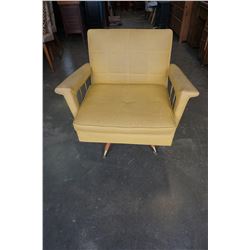 MID CENTURY MODERN SWIVEL ARM CHAIR