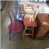 Image 2 : HOOPBACK CHAIR AND WOOD STOOL