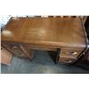 Image 2 : WALNUT WATERFALL 5 DRAWER VANITY