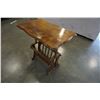 Image 3 : VINTAGE MAGAZINE RACK END TABLE