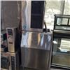 Image 1 : HASHIZAKI COMMERCIAL STAINLESS ICE MACHINE 375LB PRODUCTION PER 24 HOURS, MAKES CUBES, GUARANTEED WO