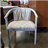 Image 3 : PAIR OF VINTAGE TUB CHAIRS, REUPHOLSTERED AND PAINTED