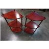 Image 3 : 2 CORNER 3-TIER SHELFS