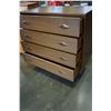 Image 2 : 4 DRAWER WALNUT DRESSER