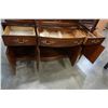 Image 3 : 2PC FRENCH PRONVICIAL CHERRY FINISH CHINA CABINET