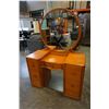 Image 1 : MAPLE 5 DRAWER VANITY W/ MIRROR