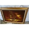 Image 1 : VELVET SHIP PAINTING