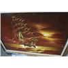 Image 2 : VELVET SHIP PAINTING