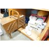 Image 1 : LOT OF YARN, SEWING PATTERNS, AND SEWING BOX