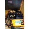 Image 1 : TRAY OF CAMERA EQUIPMENT AND CAMERAS