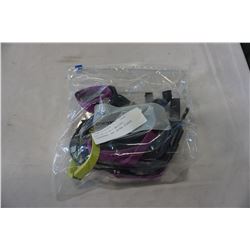 BAG OF FITBIT WATCHES, CHARGERS, AND EXTRA STRAPS