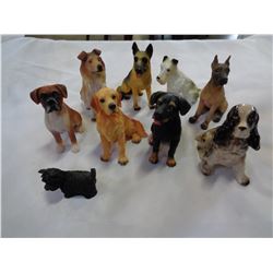 LOT OF DOG FIGURES