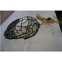 STAINED GLASS RABBIT LAMP